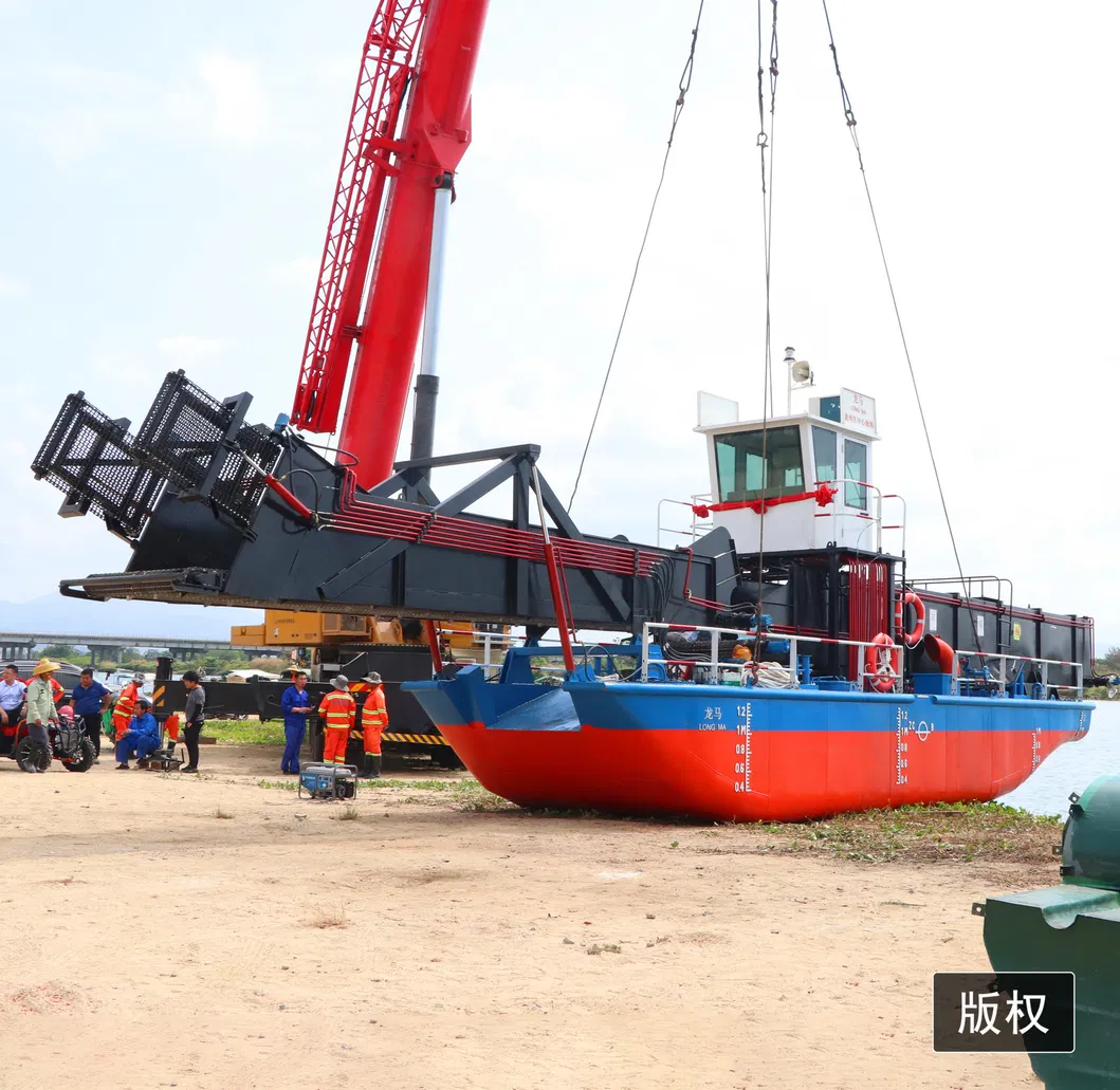 Good Quality Aquatic Water Weed Harvester Cutting Trash Skimmer From China