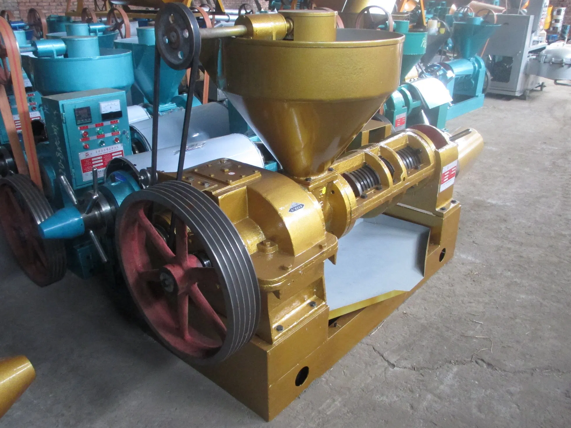 Guangin 10ton Oil Press with High Oil Yield Yzyx140-8