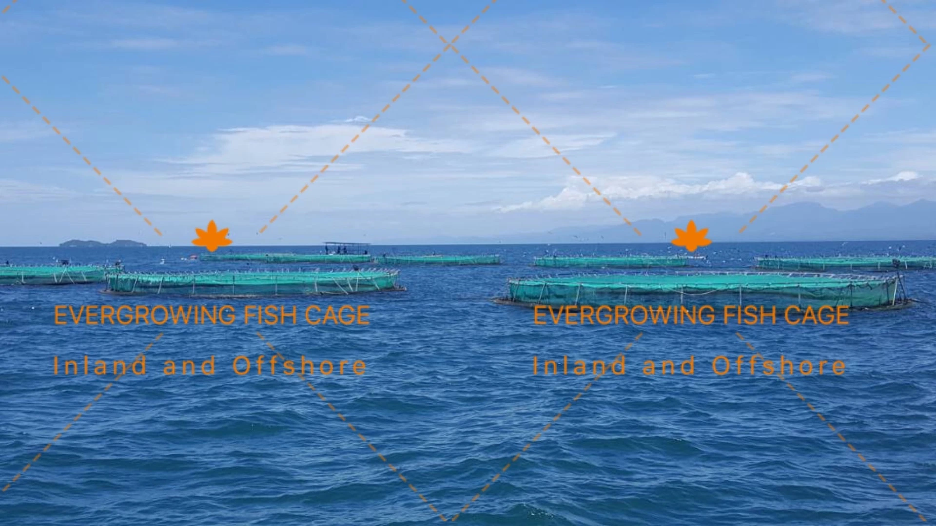 HDPE Floating Round PE Fishing Lake Volta 60m Net Cage