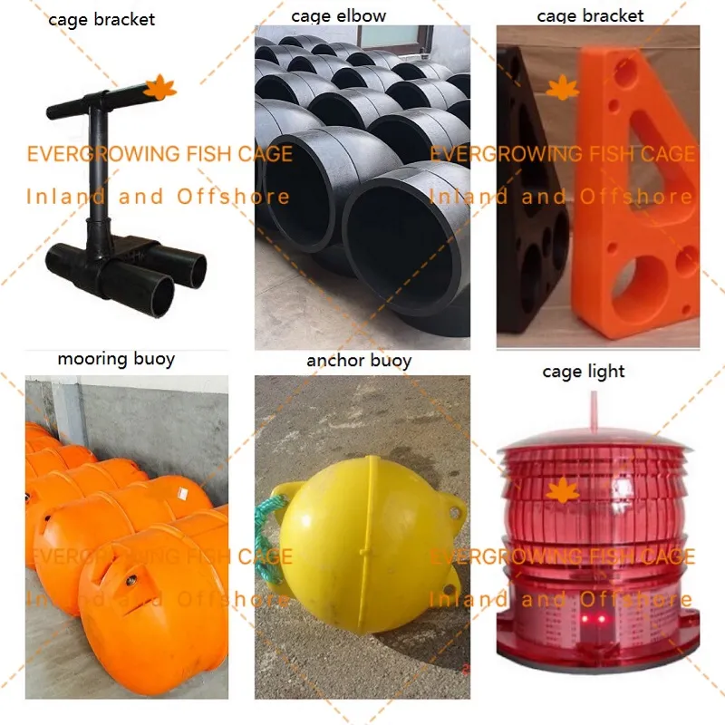 HDPE Net Cage Lake Lagoon Inland Farming Bream Single Circular Aquaculture Fish Cage