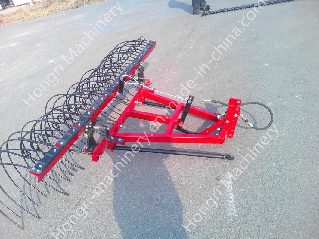 Hongri 9L Hay Rake for Tractor Mounted Aricultual Farm Garden Forestry Grass Hay