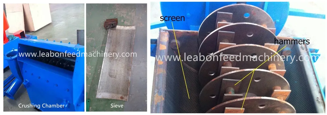 Industry Chicken Duck Feed Wheat Corn 9fq Hammer Mill