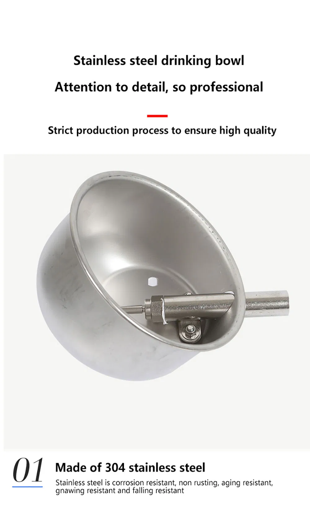 Made in China Hot Sale 304 Stainless Steel Automatic Pig Waterer Pig Waterer