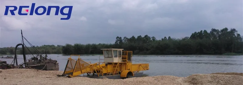 Moving-Fast/Rooted Floating Weeds Fully Automatic/Labor Saving/Small Size/Clean/New Design/Aquatic Plant Removal Harvester for Sale