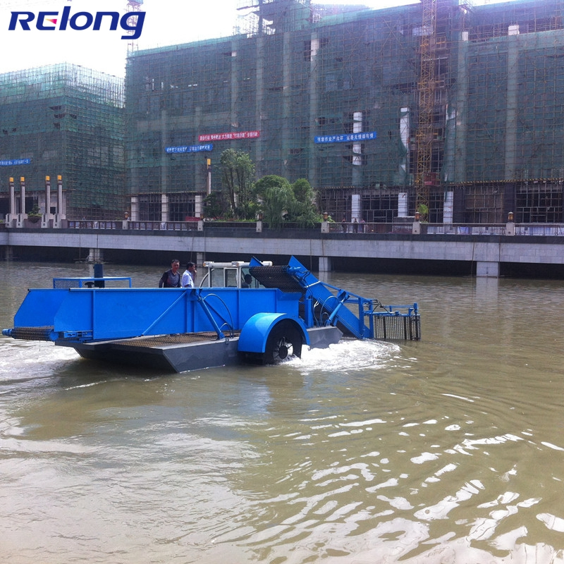 Moving-Fast/Rooted Floating Weeds Fully Automatic/Labor Saving/Small Size/Clean/New Design/ Aquatic Plant Removal Harvester for Sale