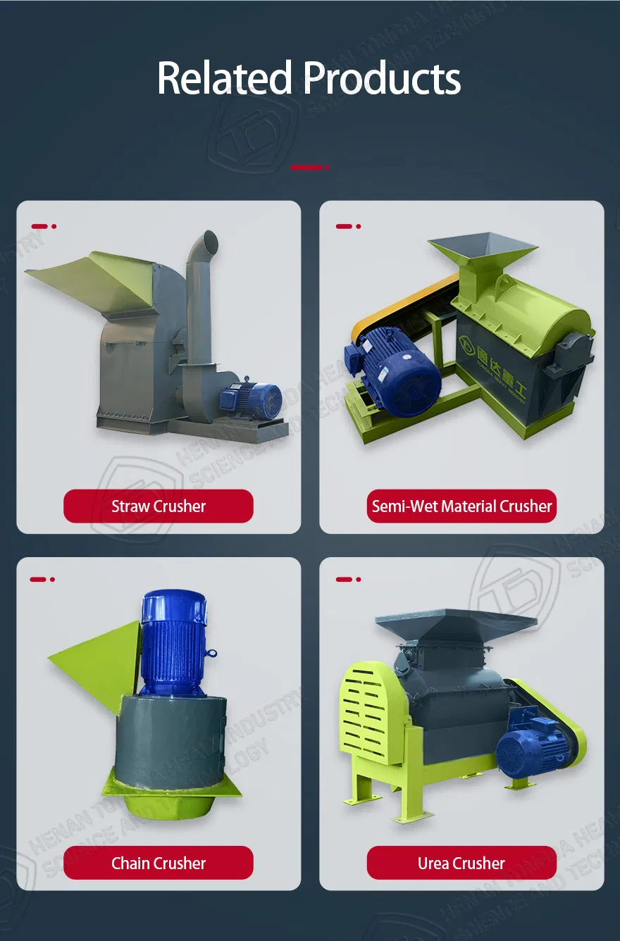Municipal Solid Waste Vertical Crusher Machine to Grinding for Organic Fertilizer Making