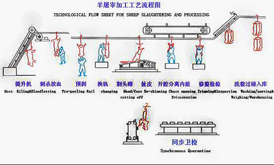 New Design Sheep Goat Killing Line Slaughtering Machinery