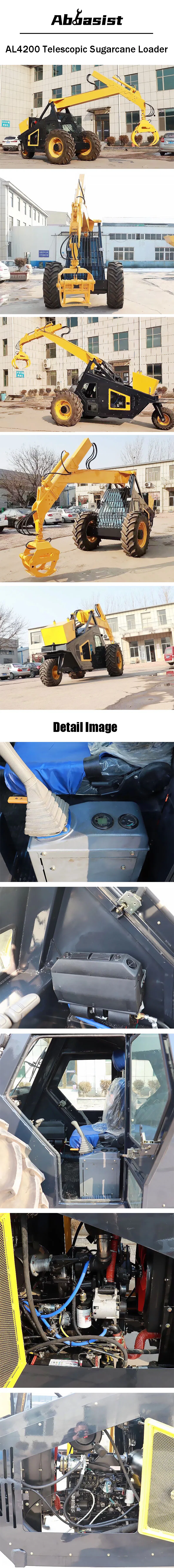 OEM Abbasist three-wheel sugarcane loader with CE ISO SGS
