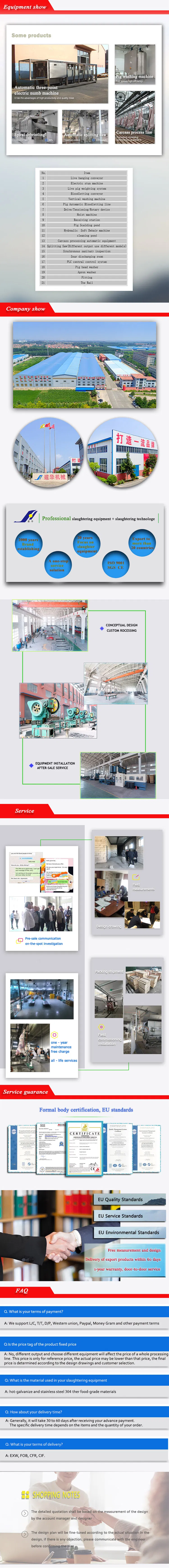 Pig Slaughtering Butcher Machine for Sale