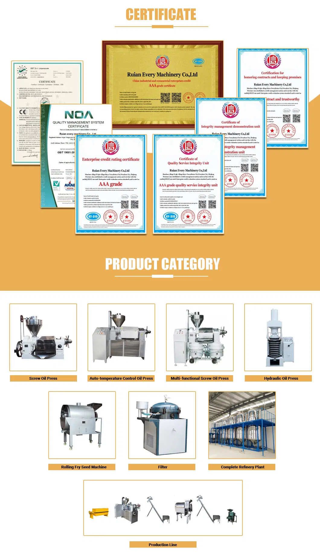 Reliable Supplier Automatic Sesame Soybean Peanut Hydraulic Oil Press with Skillful Manufacture