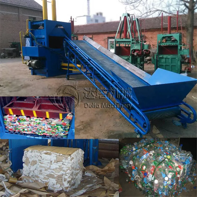 Scrap Metal Baler Machine Plastic Baling Machine Used Clothing Compress Machine