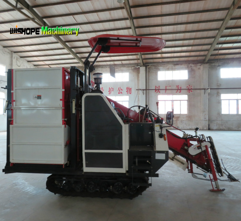 Two Row Rubber Crawler Peanut Combine Harvester