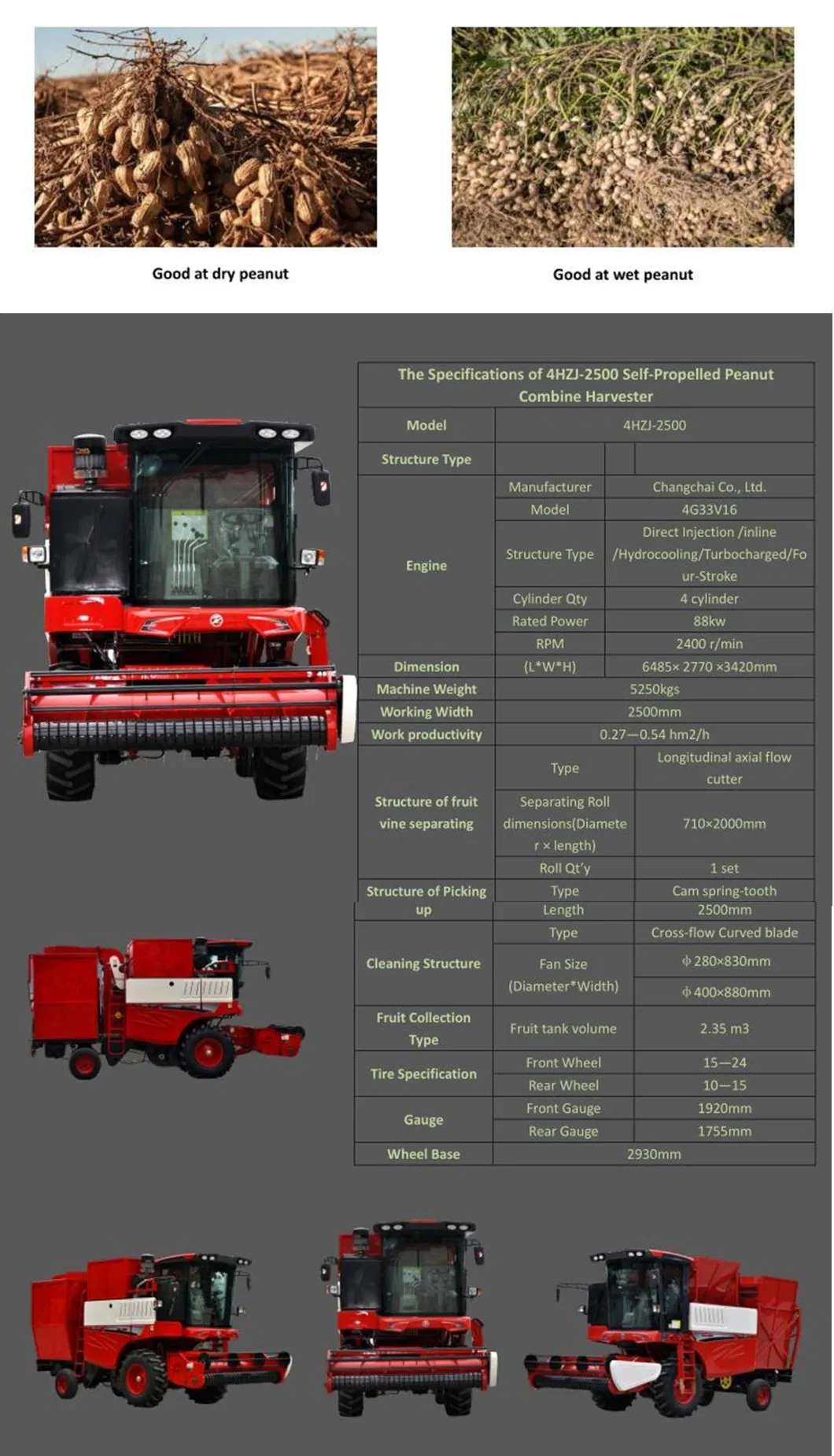 Wet Peanut Picker / Fresh Groundnut Harvester Best Price in South Africa