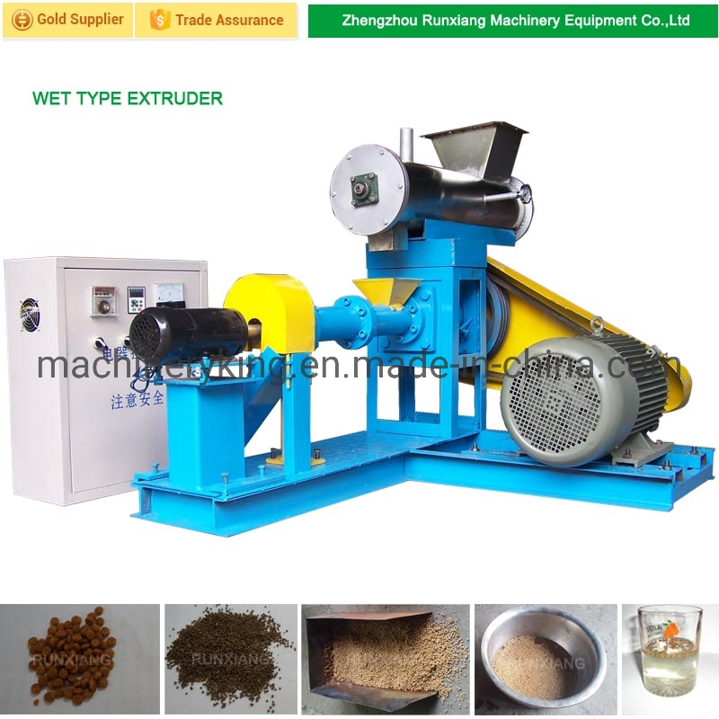 Wet Way Feed Making Puffing Dry Pet Food Production Line